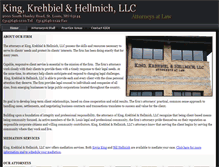 Tablet Screenshot of kingkrehbiel.com